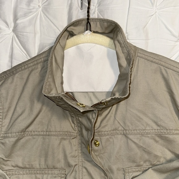 J. Crew Resin-coated twill field jacket Khaki - Picture 6 of 6